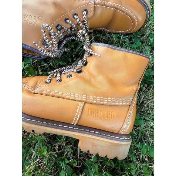 Men's Leather Mock-toe Boot Size 10 - Picture 3 of 8